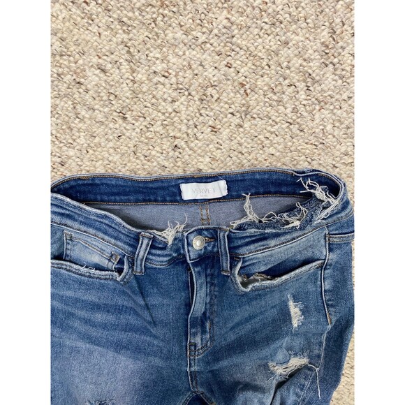 27 Vervet High Rise Ankle Straight Distressed - Picture 5 of 6